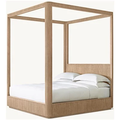 Houten moderne luifelbed